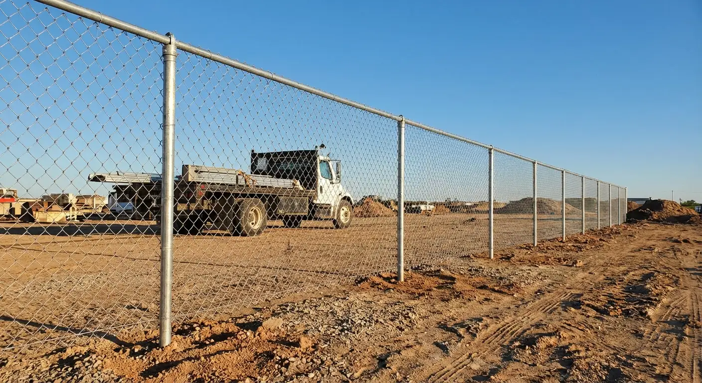 Wind-rated temporary fencing site in North Bergen, NJ