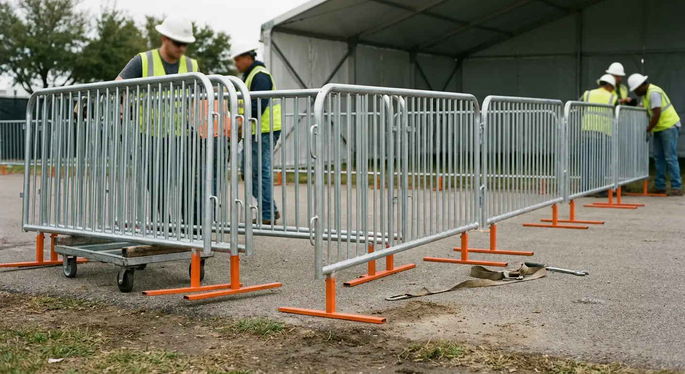 Pedestrian Barricades in North Bergen, NJ