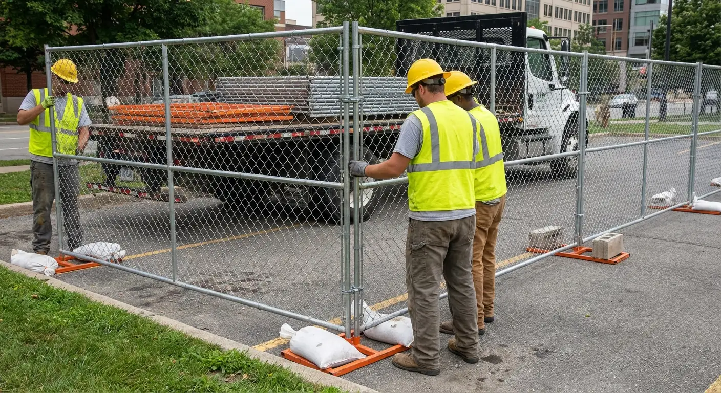 Temporary fencing solutions meeting North Bergen requirements