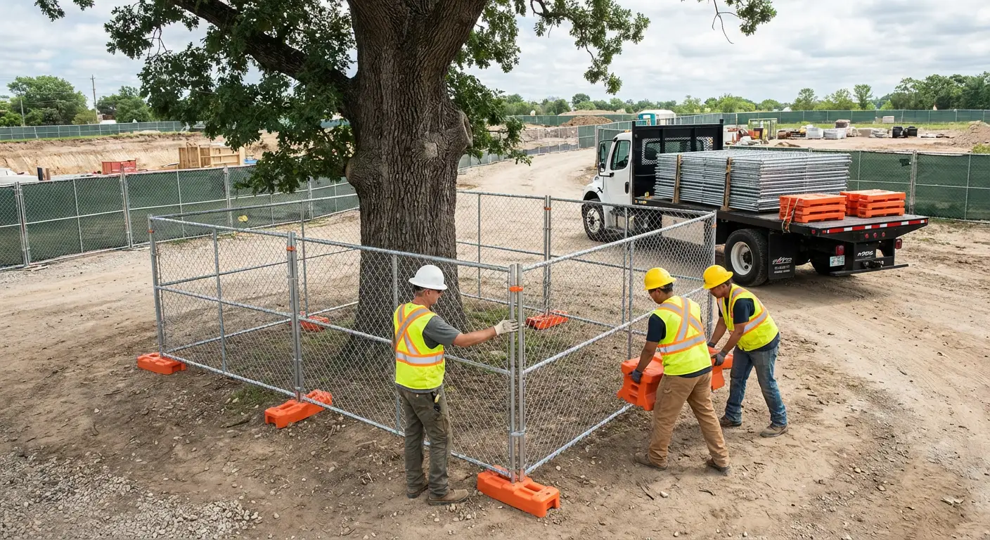 Temporary gate rental and secure perimeter fencing in North Bergen, NJ