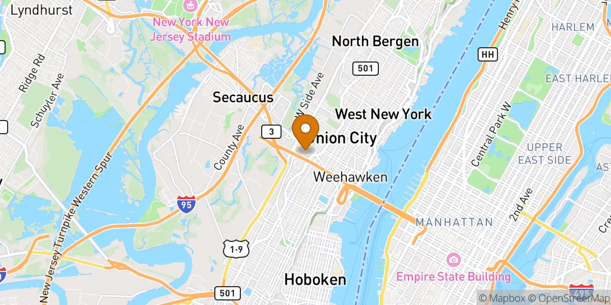 neighborhood map in North Bergen, NJ