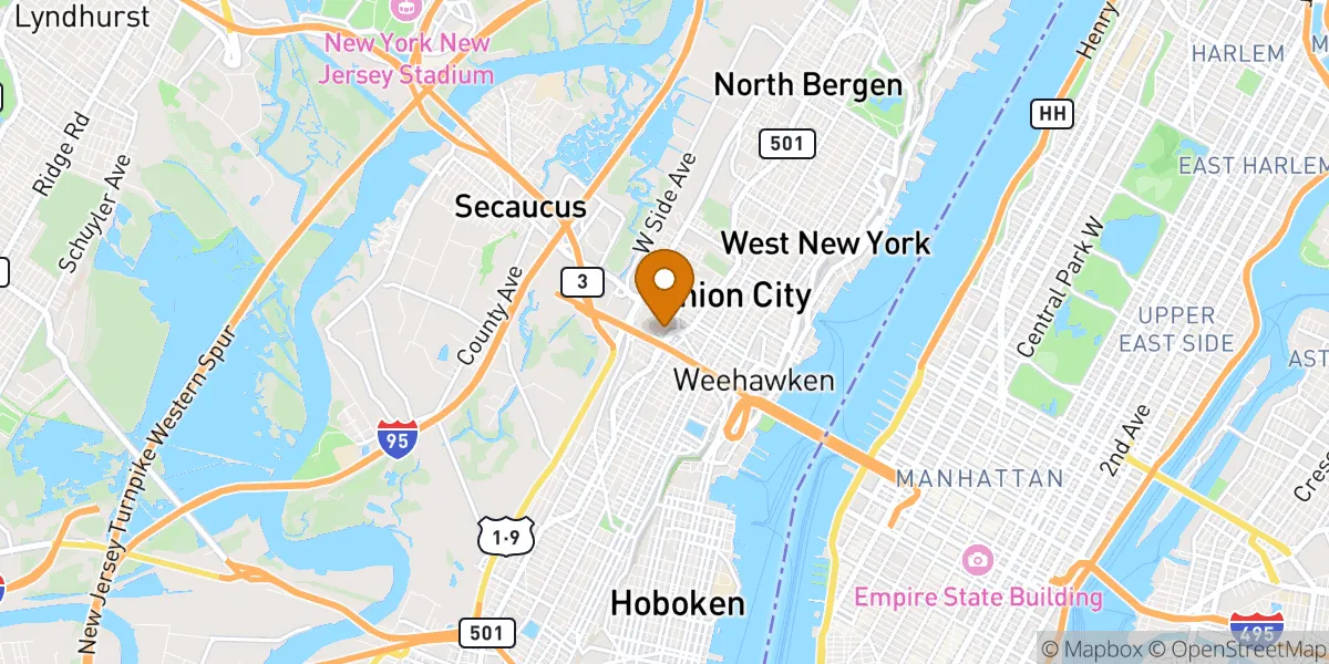  neighborhood map in North Bergen, NJ