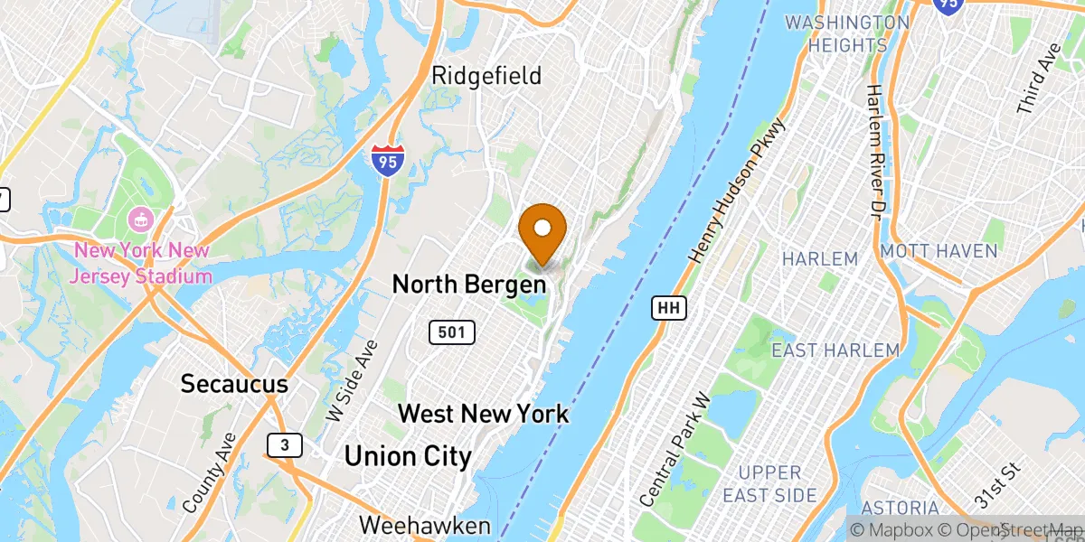  neighborhood map in North Bergen, NJ