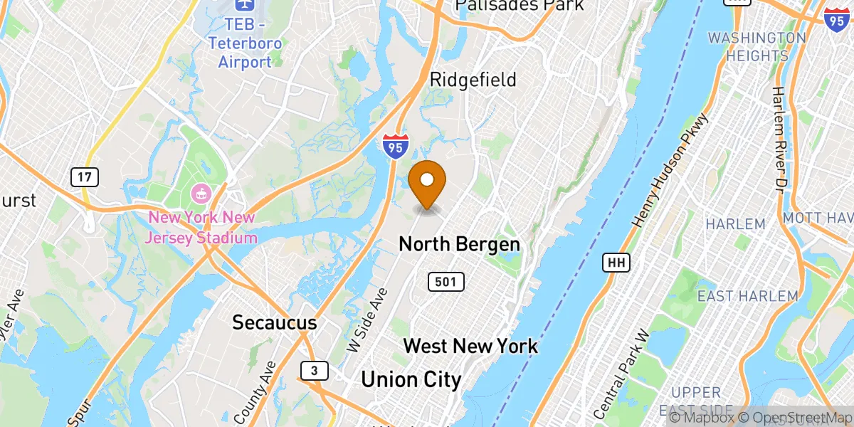  neighborhood map in North Bergen, NJ