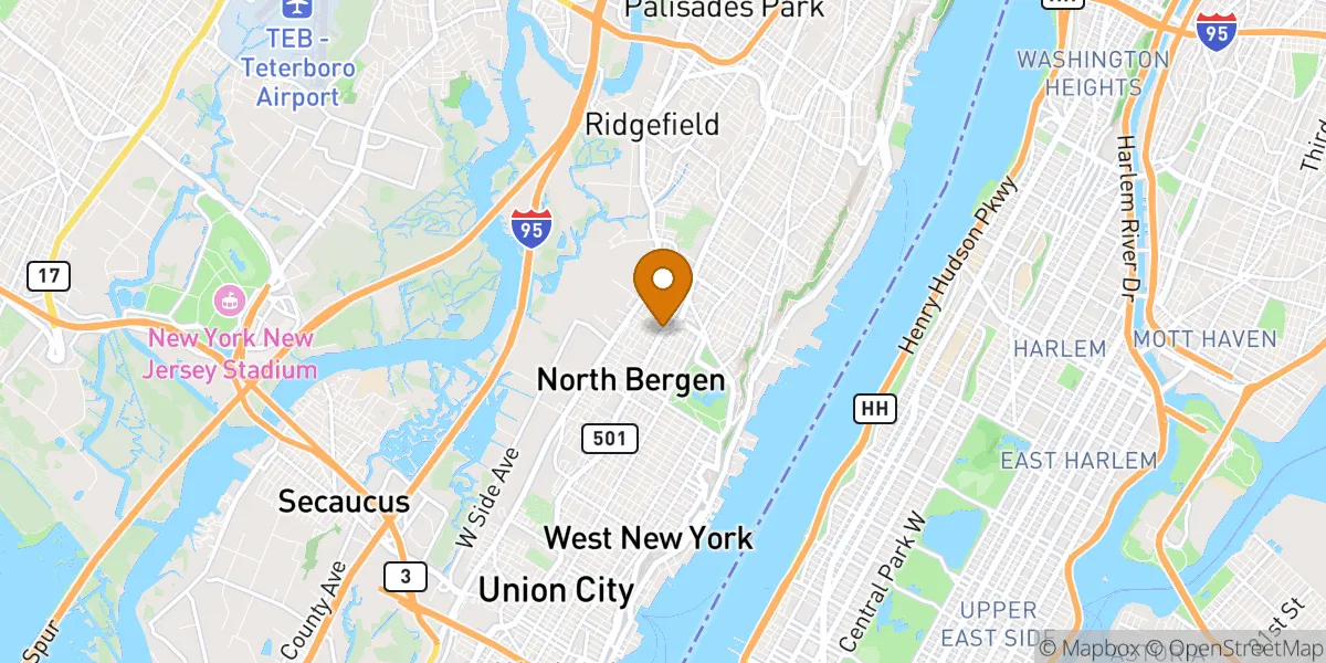  neighborhood map in North Bergen, NJ