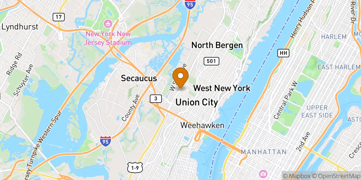  neighborhood map in North Bergen, NJ