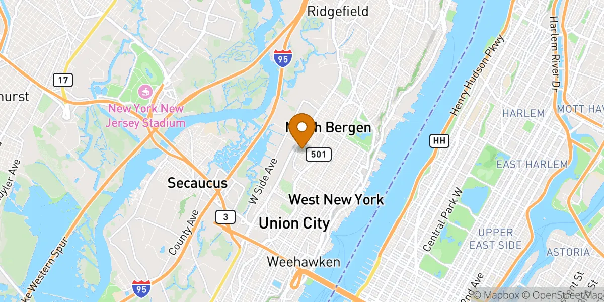  neighborhood map in North Bergen, NJ
